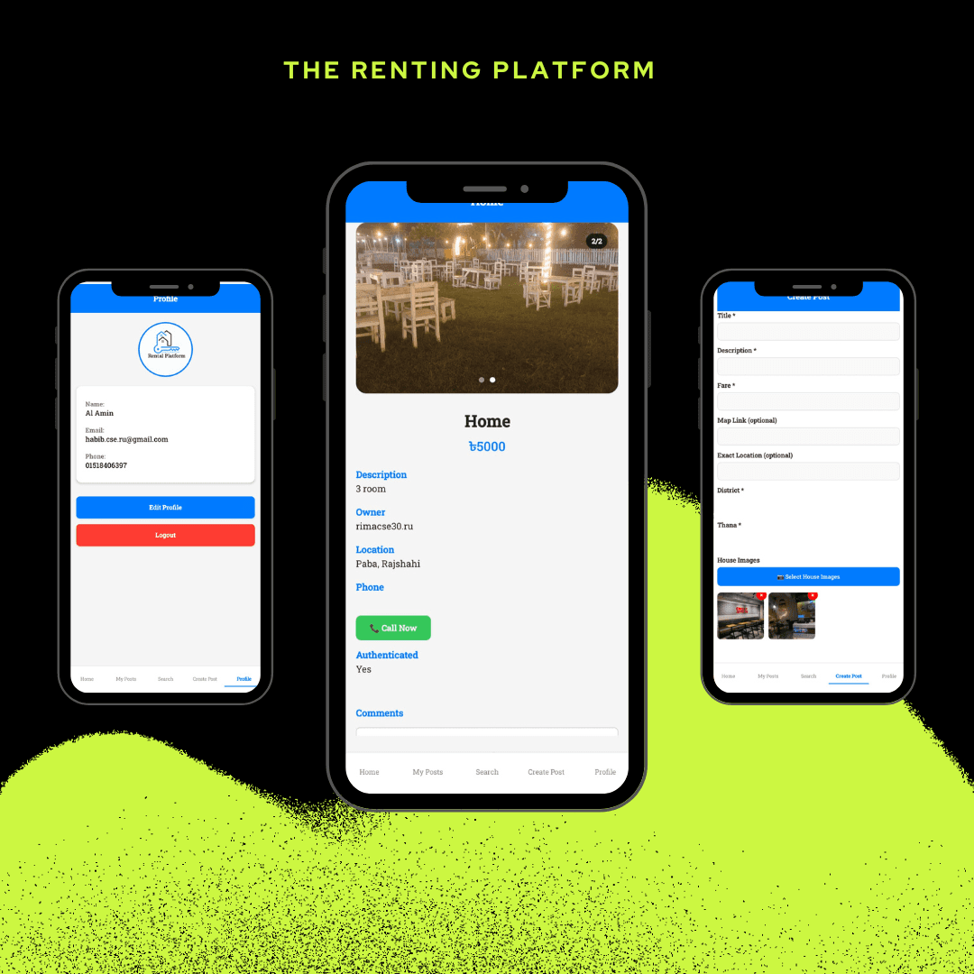 E-Renting Mobile App